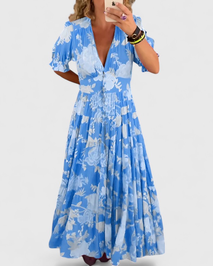 Anouk | Bloemenjurk ha incontrato V-hals