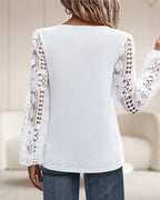 Femke | Casual blouse met kant