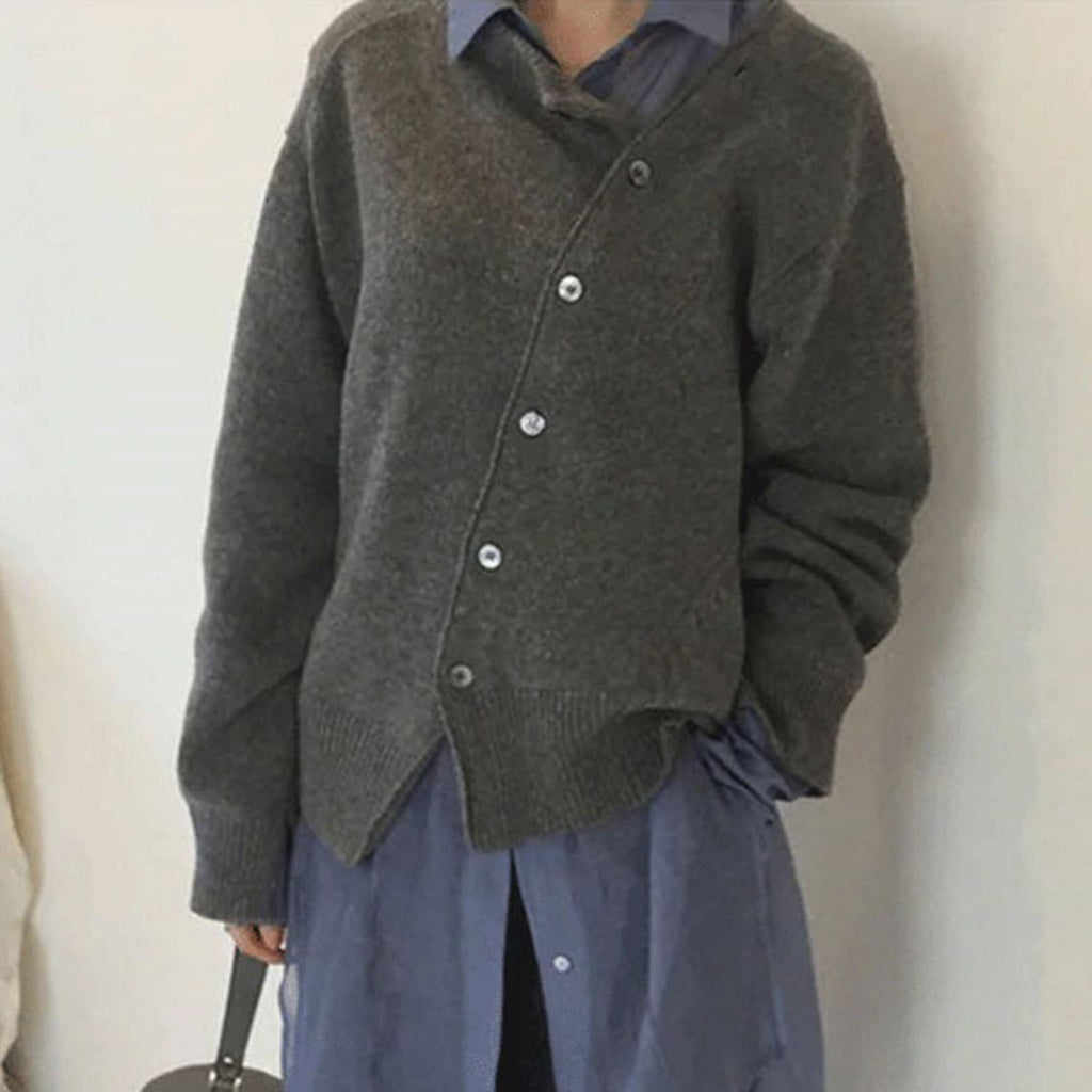 Ester | Comodo Gilet con Speelse Knopen Detail