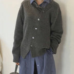 Ester | Comodo Gilet con Speelse Knopen Detail