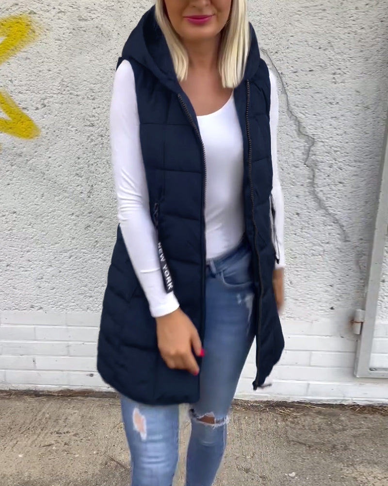 Julia | Mouwloze Gewatteerde Jas