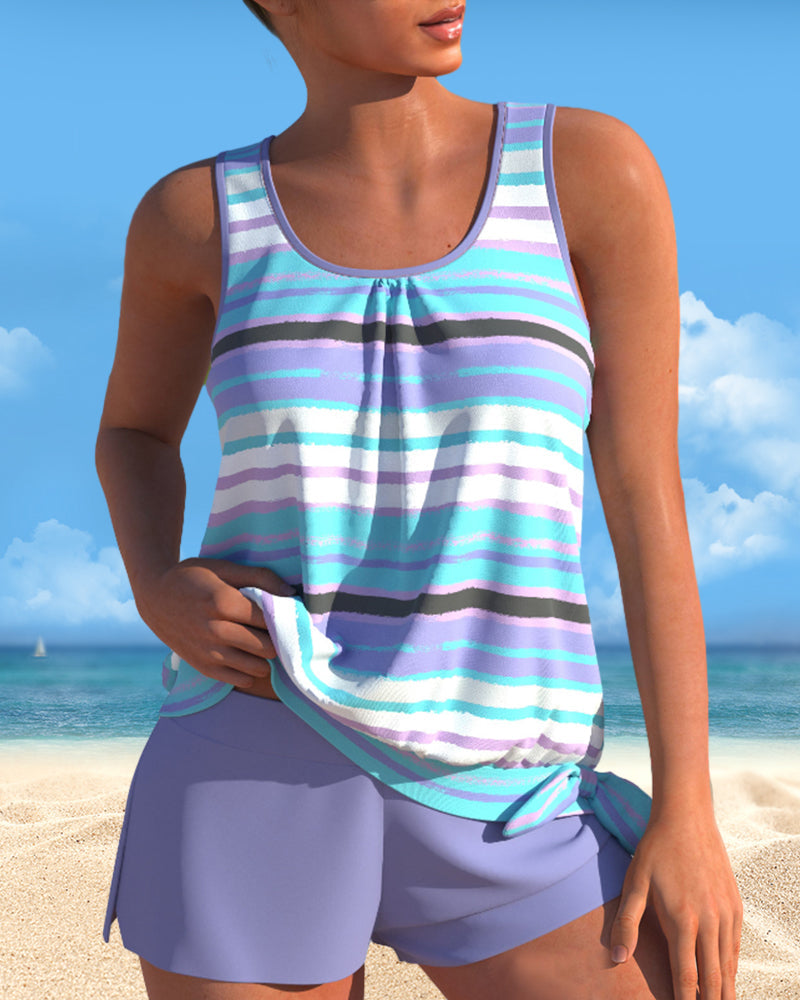 Tankini con U-hals in streetdesign
