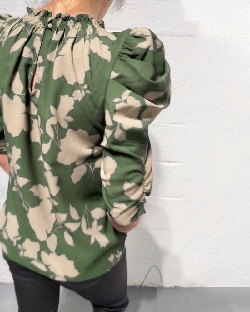 Nina | Blouse Pompmouw Ruche