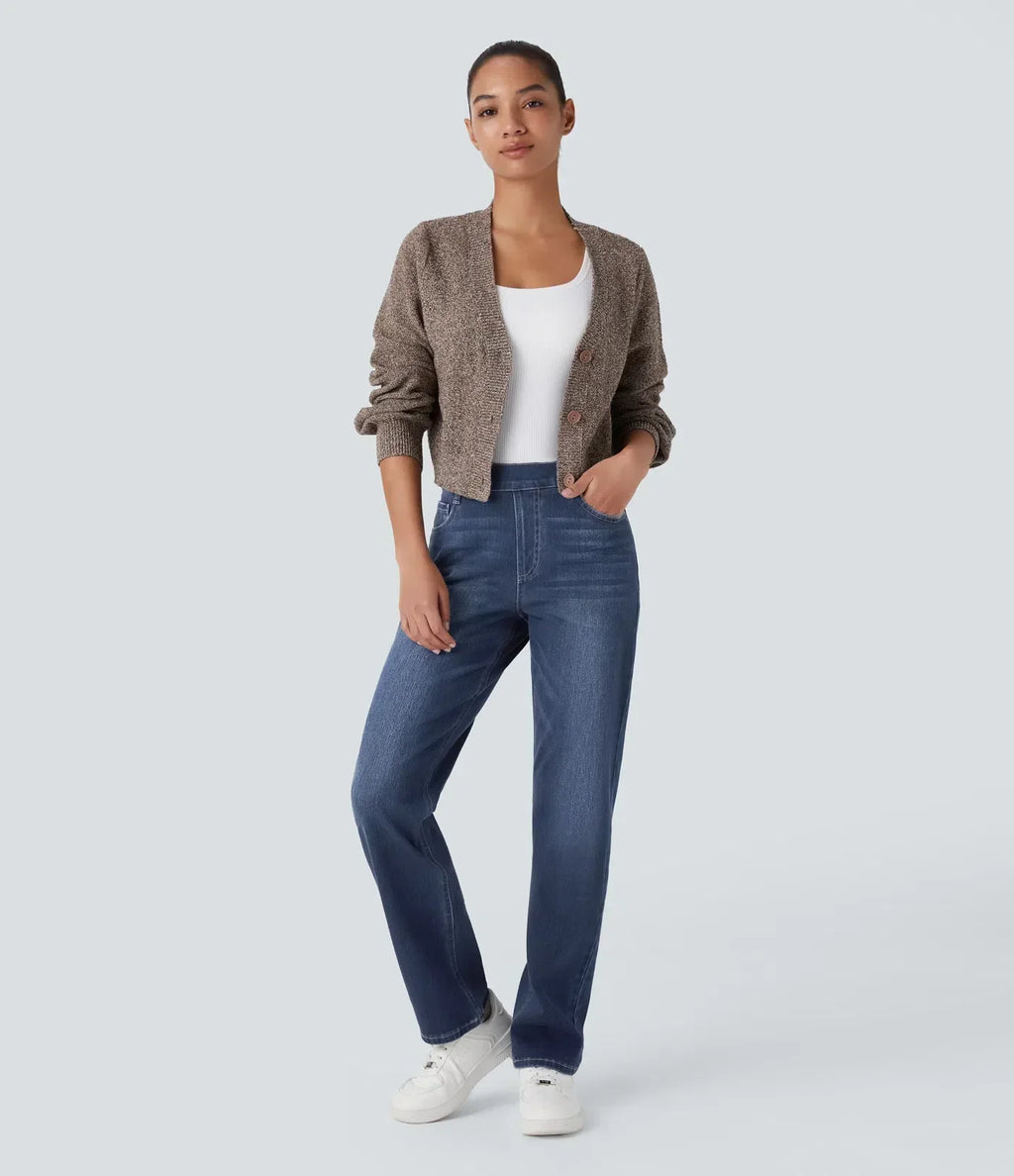 Lotte | Elastische en comfortabele broek met hoge taille
