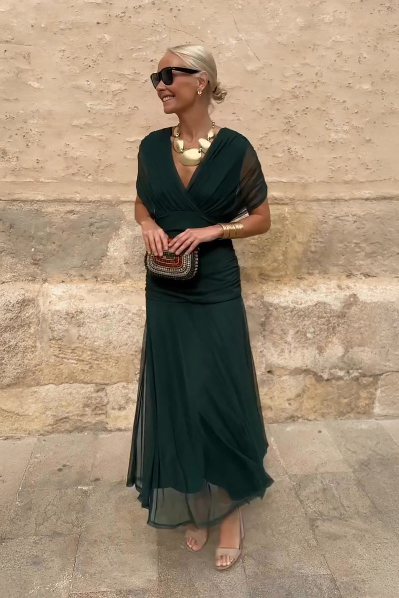 Lotte | L'elegante Lange Feestjurk incontra V-hals