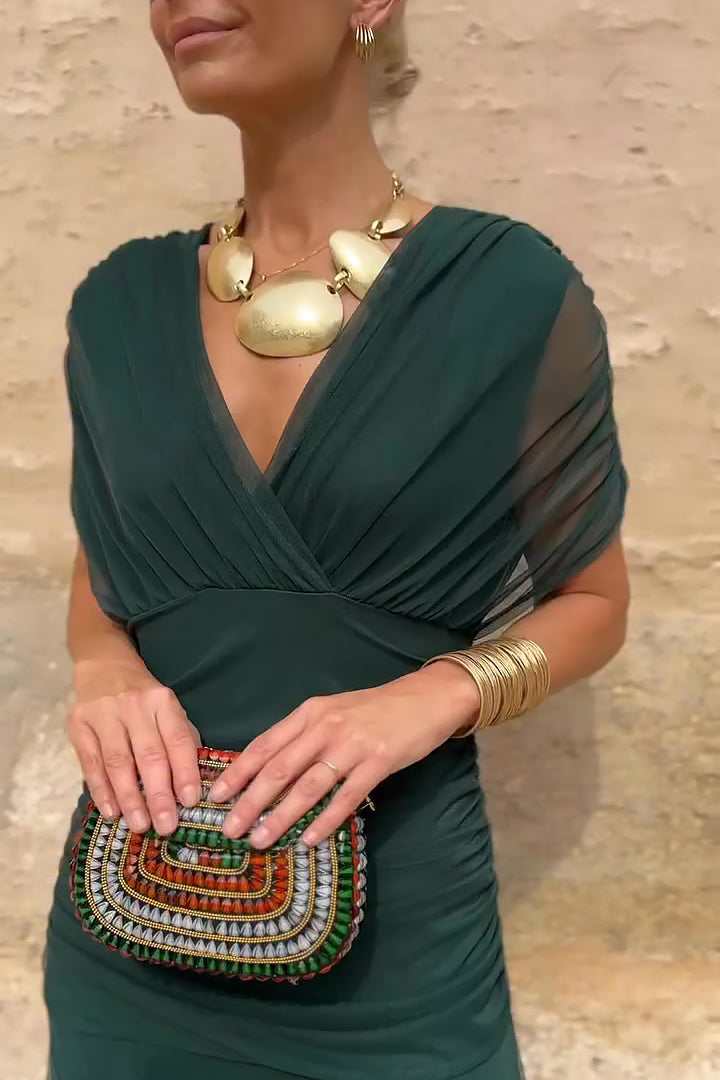 Lotte | L'elegante Lange Feestjurk incontra V-hals