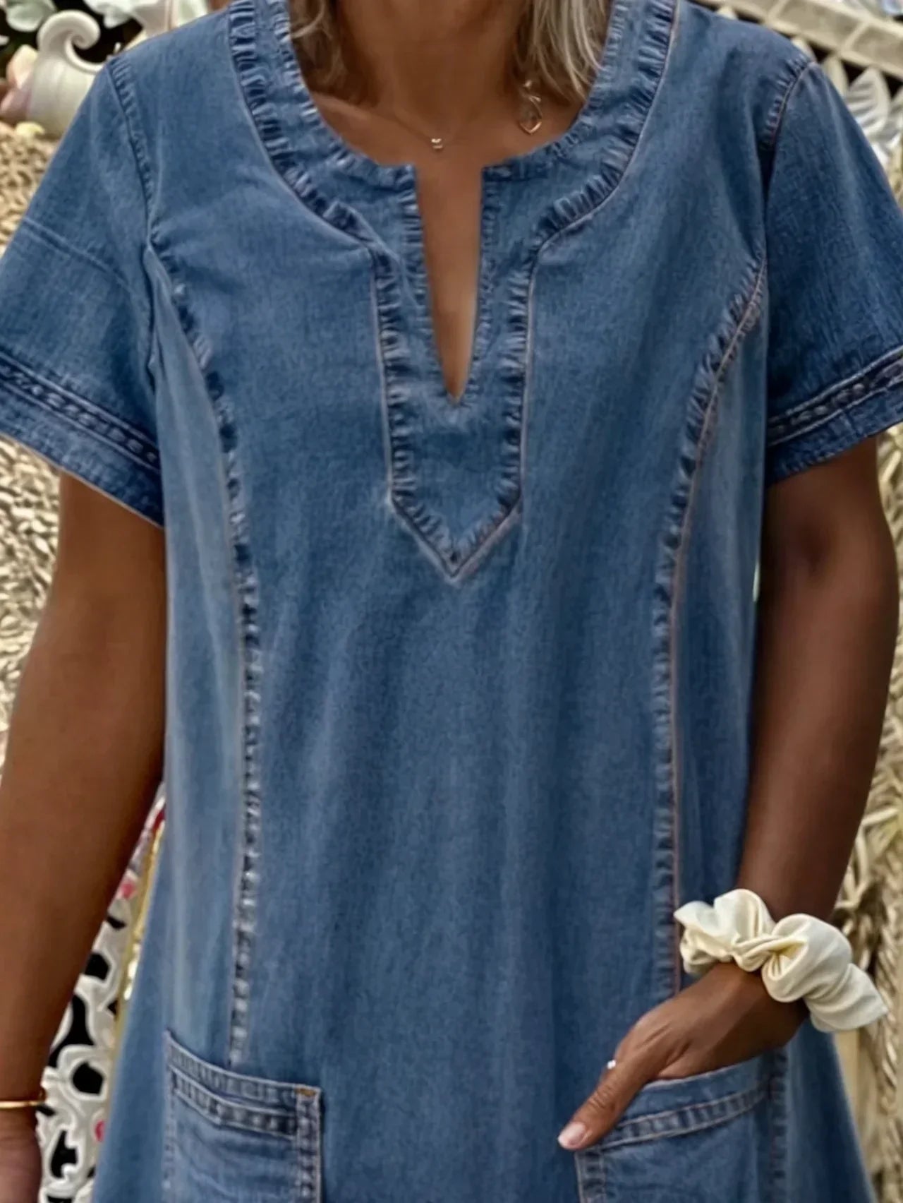 Elly™ - Pantaloni in denim color sangue