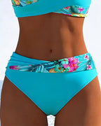 Bikini Bralette Stijl Geprint Contrasto