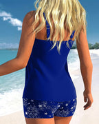Tankini con zonnedruk