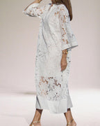 Silvana | Luxe lange jurk van kant