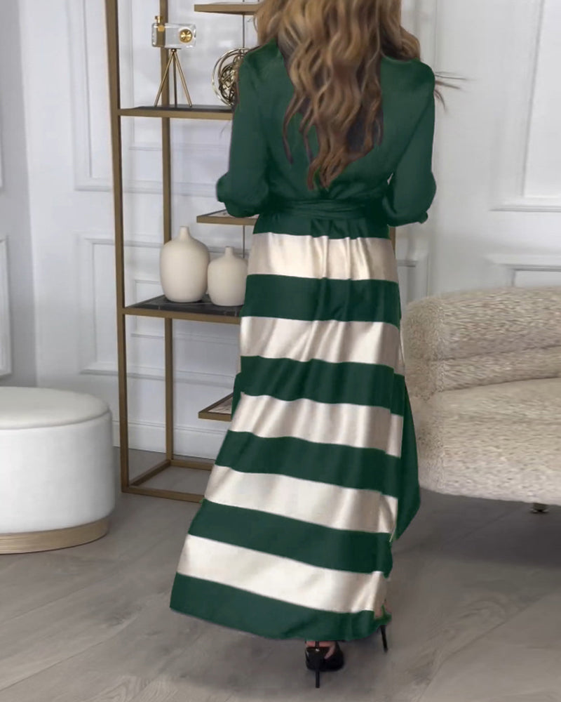 Ariana | Abito Eleganza a Righe