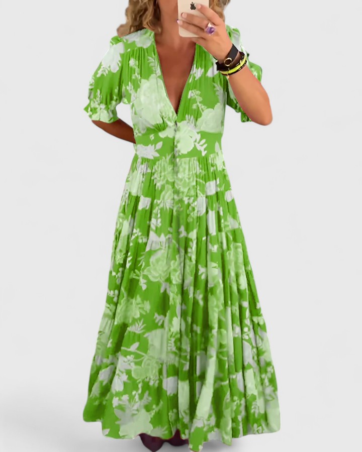 Anouk | Bloemenjurk ha incontrato V-hals