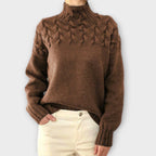 Reema™ - Maglione da donna in sangue con fletstrik