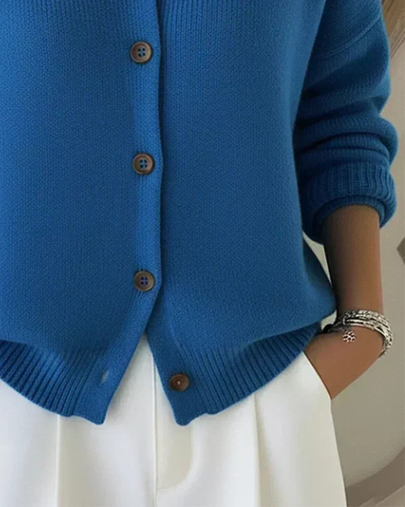 Vespera | Cardigan con Collo e Bottoni