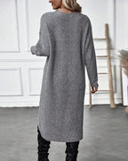 Sophie | Lange Effen Trui-jurk