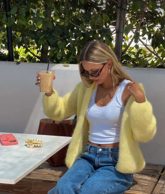 LALUNA® | CARDIGAN IN MOHAIR