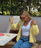LALUNA® | CARDIGAN IN MOHAIR