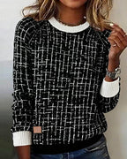 Laluna® | Casual Geruite Trui