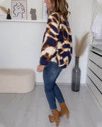 Sanne | Bedrukte Casual Top met V-hals