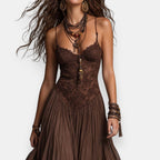 Bruna | Abito Boho in pizzo