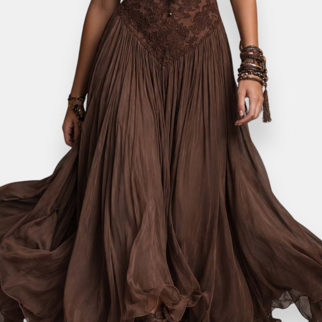 Bruna | Abito Boho in pizzo
