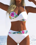 Bikini Bralette Stijl Geprint Contrasto
