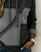 Rosita™ – Felpa con cappuccio urbana color block