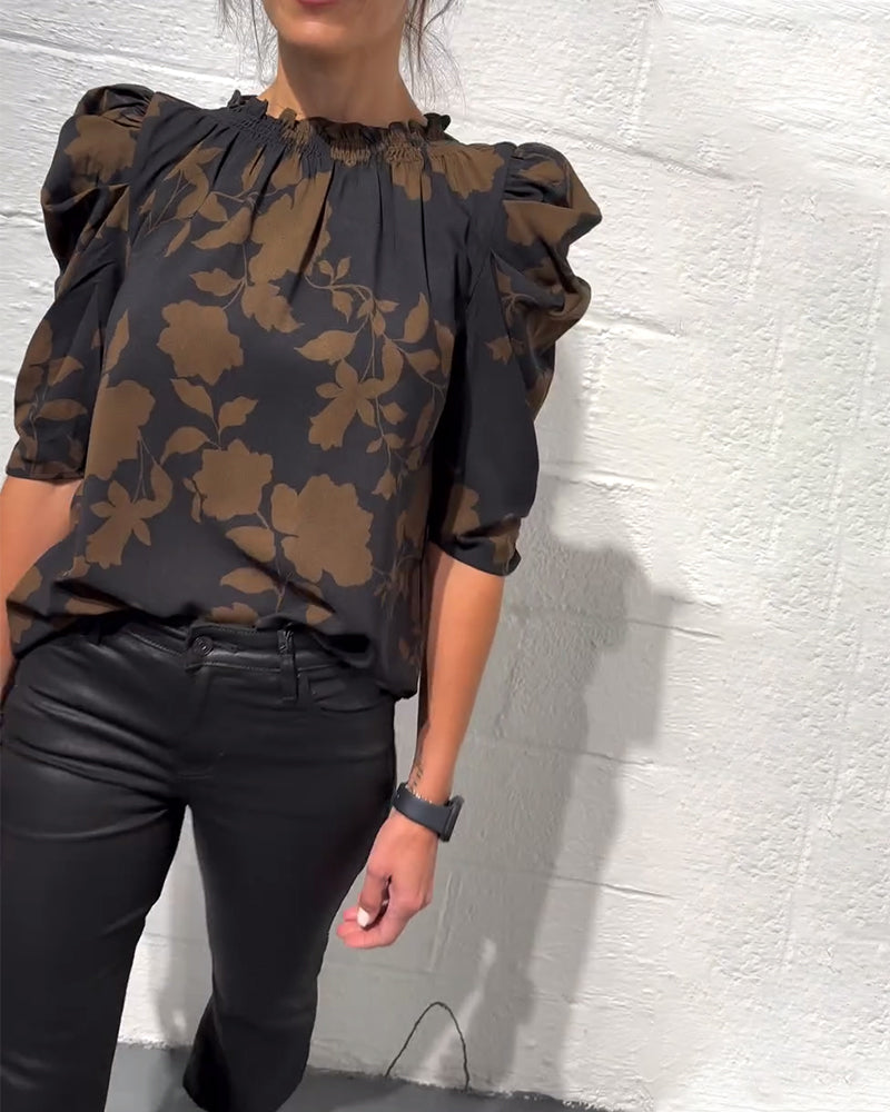 Nina | Blouse Pompmouw Ruche