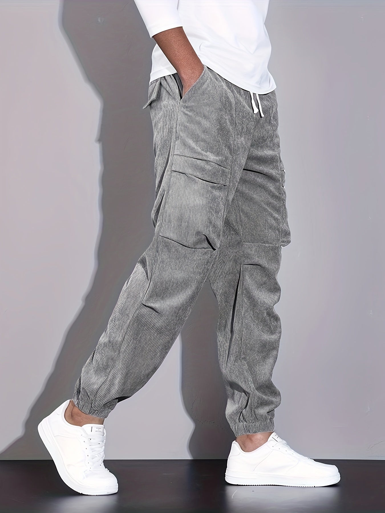 Laluna® | Broek di carico in velluto a coste