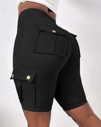 Esther | High-waisted shorts met zakken 2+1 Gratis