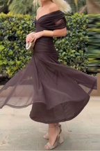 Lotte | L'elegante Lange Feestjurk incontra V-hals