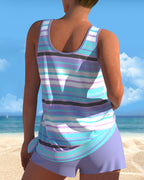 Tankini con U-hals in streetdesign