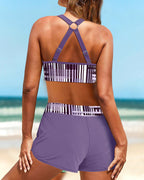 Janette - Hoge Taille Ribbet Bikini