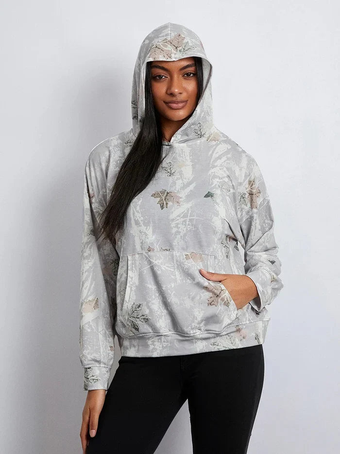 FELPA UNISEX CAMO CON CAPPUCCIO