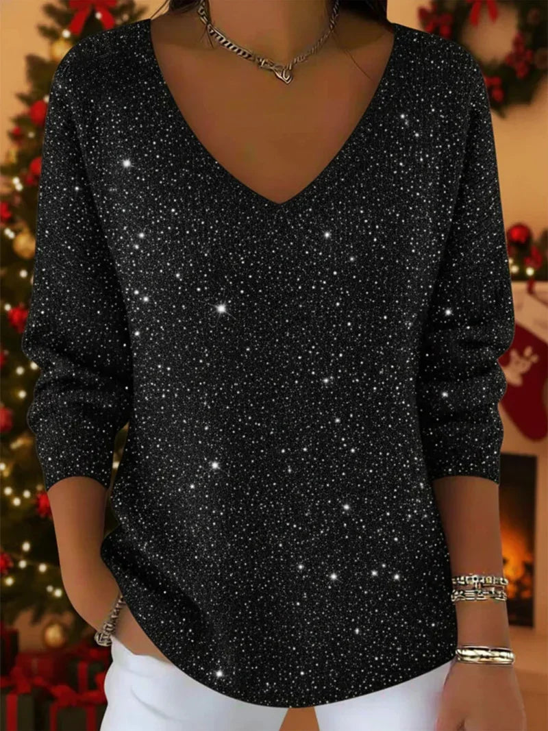 Jade™ – Elegante maglione da donna con V-udskæring