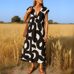 Valeria | Zomerjurk con anelli a V