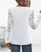 Femke | Casual blouse met kant
