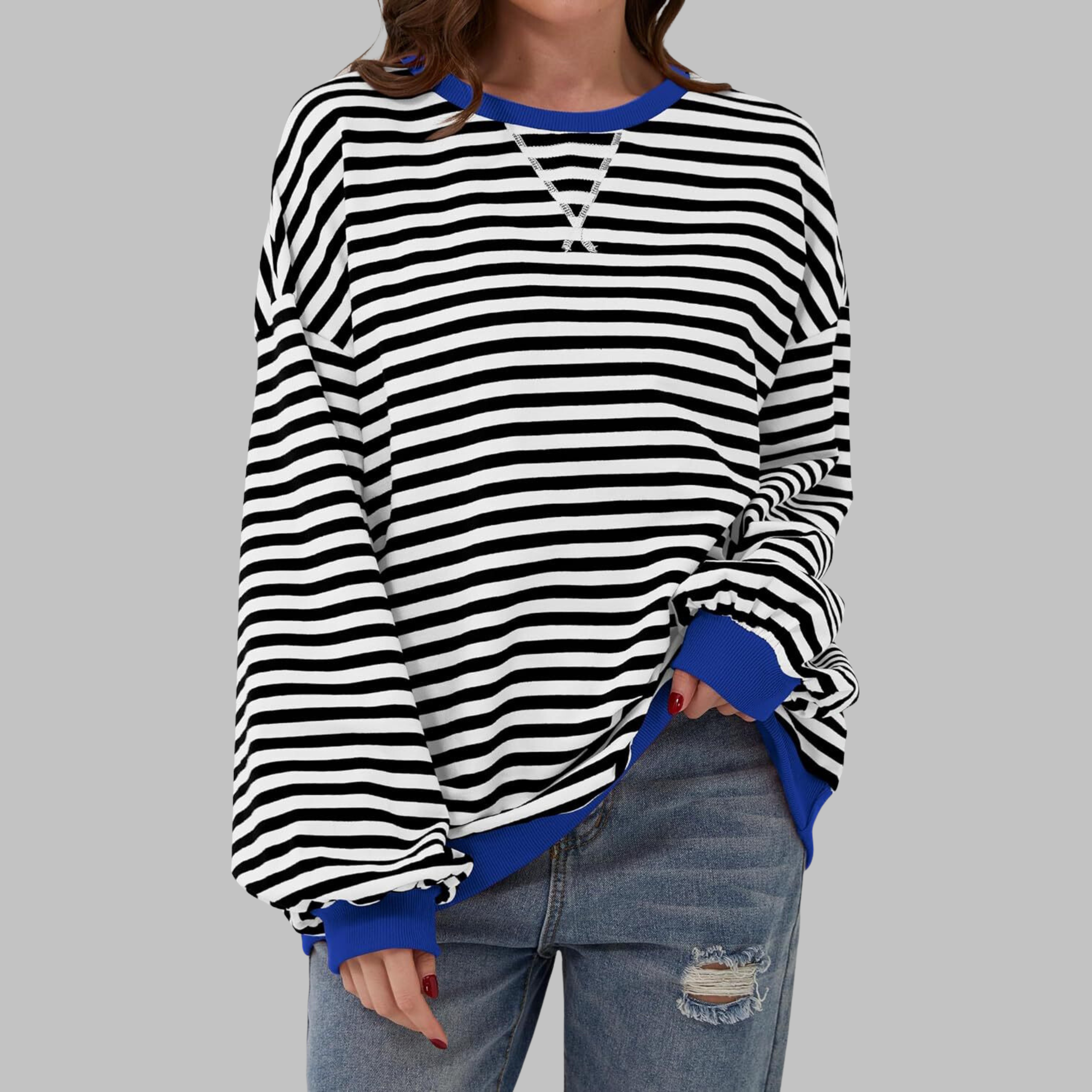 Amelia™ – Maglione a strisce Blødstrikket