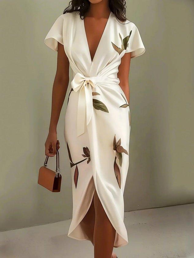Elin™ | Elegante stampa floreale con stampa floreale