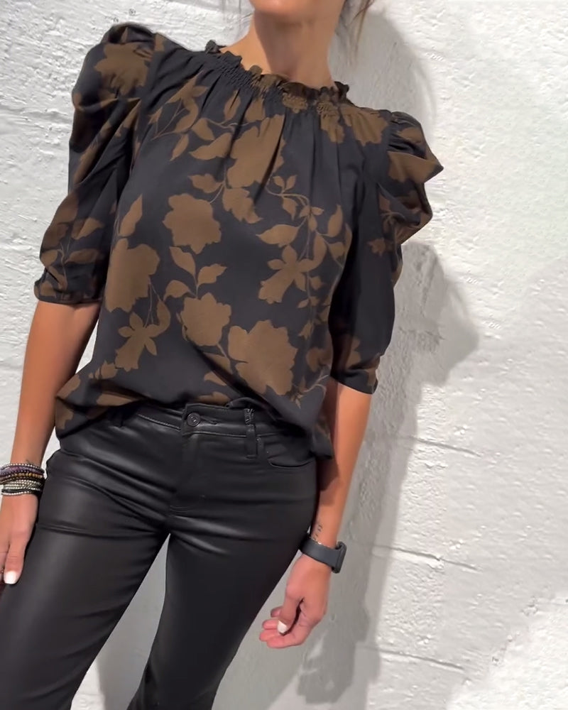 Nina | Blouse Pompmouw Ruche