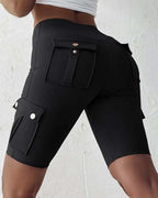 Esther | High-waisted shorts met zakken 2+1 Gratis