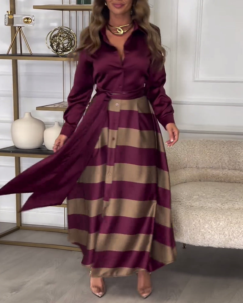Ariana | Abito Eleganza a Righe