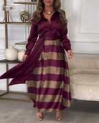 Ariana | Abito Eleganza a Righe