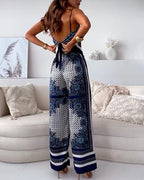 Elena | Set di due pezzi eleganti con top lacci e pantaloni presto per le vacanze