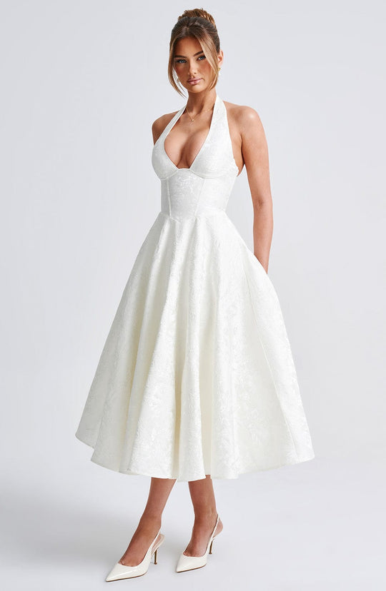 Lisa | Romantische Midi Jurk