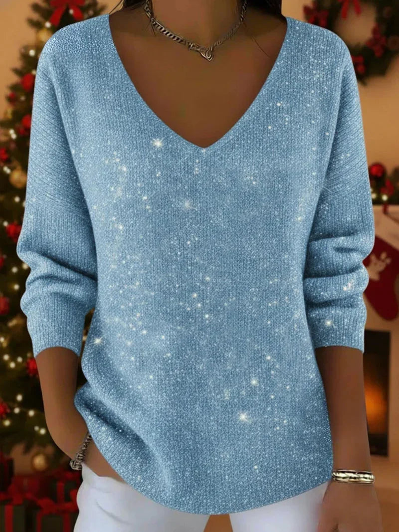 Jade™ – Elegante maglione da donna con V-udskæring