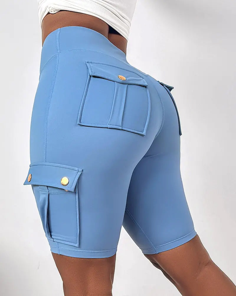 Esther | High-waisted shorts met zakken 2+1 Gratis