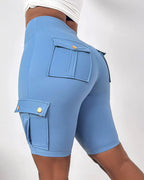 Esther | High-waisted shorts met zakken 2+1 Gratis