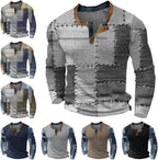 Daan | Heren Vintage Geruit Patch T-shirt