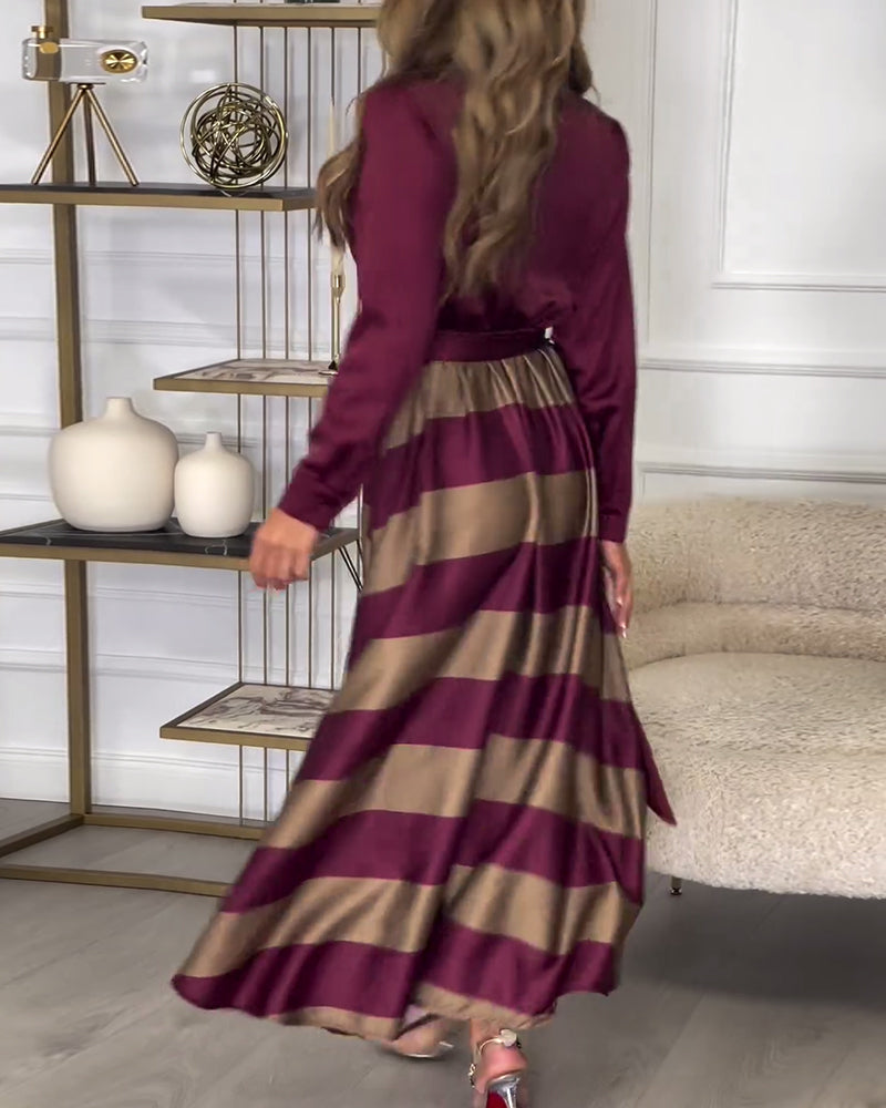 Ariana | Abito Eleganza a Righe